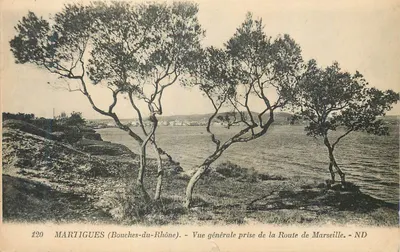 Martigues (Bouches-du-Rhône) — Vista geral tirada da Estrada de Marselha — ND