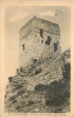 Fos-sur-Mer — Torre dos Templários (século XII) — editor não identificado, n° 744
