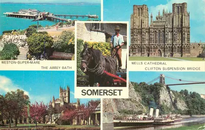 Weston-Super-Mare, The Abbey Bath, Wells Cathedral, Clifton Suspension Bridge — Somerset