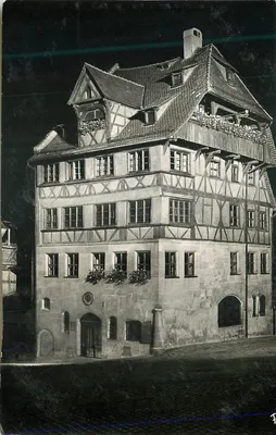Hotel de cidade de Nuremberg — vista noturna — editor F. P. (Nuremberg)