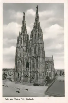 Cologne no Reno — Catedral Nossa Senhora, fachada oeste — editor desconhecido