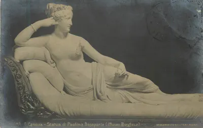 कैनोवा की वेनस — पॉलिना बोर्गेस की प्रतिमा — बोर्गेस म्यूजियम — फोटोटाइप नीओलेनेस्टोरिख्टर, रोम