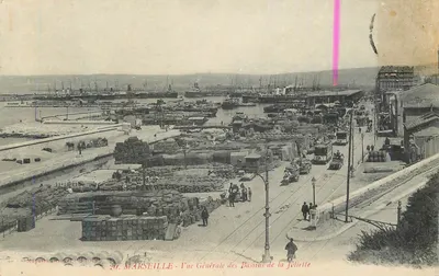 Marseille — General View of the Joliette Basins — Magasin Central, Paris