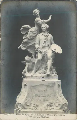 Monumento a Honoré Fragonard — Salão de 1907 — por Auguste Maillard