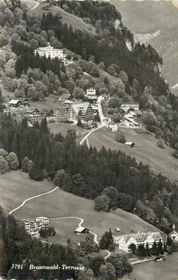 Braunwald-Terrasse — vista aérea — editor desconhecido, número de série 1791