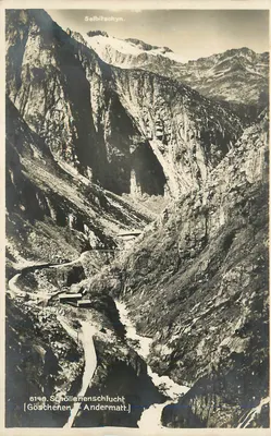 Schöllenen Schlucht — Goschenen - Andermatt — editor Selbitschyn, n° 6149