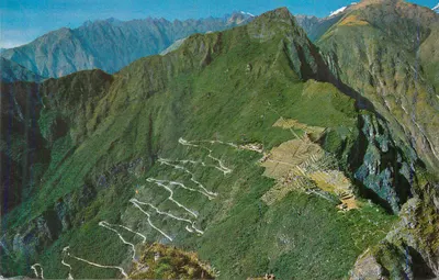 Machu Picchu — vista aérea — editor não visível