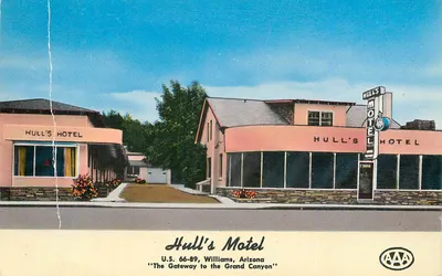 Hull's Motel — Williams, Arizona — éditeur AAA