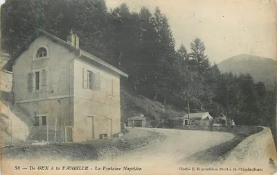 A Fonte de Napoléon — Faucille — De Gex à Faucille — Cliché E. Mandrillon Fotografia em St-Claude (Jura)