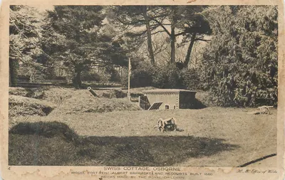 Bilhete postal antigo Cidade Suíça Osborne Modelo Forte (O Quartel Albert)