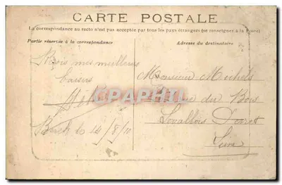 Berck-Plage — A Praia — Ed. L. F. M. — Verso