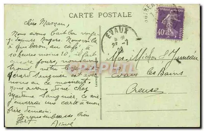 Presqu'île de Quiberon — Estudo de onda em Port-Bara — n° 4067 — Verso