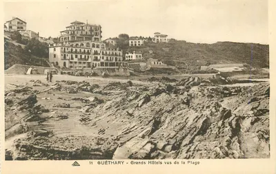 Guéthary - Grandes Hoteis vistos da Praia — n°11