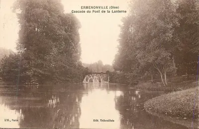 Ermenonville (Oise) — Cachoeira do Ponte da Lanterna — L'H., Paris