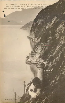 Lago do Bourget — A Savóia 320 — Vista do lago e dos Turbets
