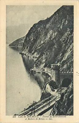 Lago do Bourget - Tunel de Saint-Innocent e Rochas de Brison — LL