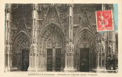 Abbeville (Somme) - Portais da Igreja de São Vulfrano