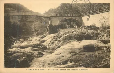 VALS-les-BAINS — A Volane - Entrada das Grutas Vivaraïses — Edição Martin Val