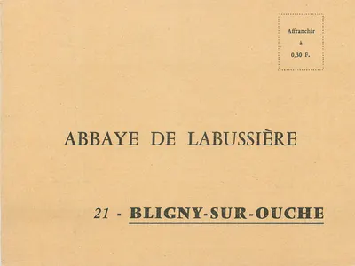 Abadia de Labussière — Bligny-sur-Ouche — editor desconhecido, n° 21