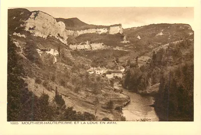 Mouthier-Haute-Pierre e a Loue a jusante — 1985