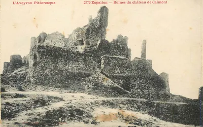 Ruínas do castelo de Calmont — Espalion — L'Aveyron Pittoresque