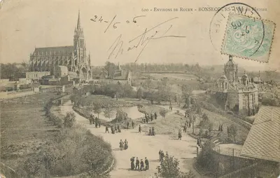 BONSECOURS — Vue du Plateau — Environ de Rouen