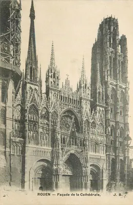 Rouen — Façade de la Cathédrale — J. B.