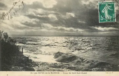As CÔTES da MANCHE — Coup de Vent Sud-Ouest — Edição Coill. A P