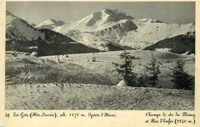 Les Gets (Haute-Savoie), alt. 1172 m. — Esportes de Inverno. Campos de esqui do Plenay e Roc d'Enfer (2240 m.) — Cap