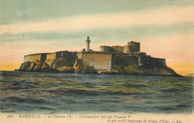 Marseille — The Castle of If — Fortress built by François I and which served long as a State Prison — LL.