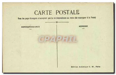 Paris (1º arr.) — O Palácio de Justiça — C.M. n°305 — Verso