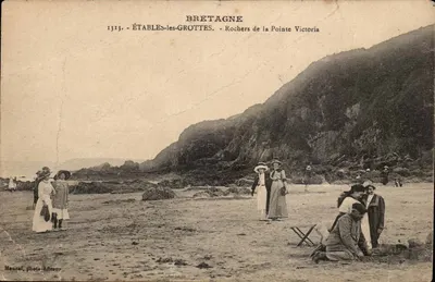 Étables-les-Grottes — Rochas da Ponta Victoria — Mancel, fotógrafo-editor