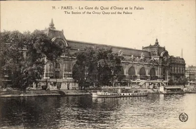 Paris - A Estação do Quai d'Orsay e o Palácio — Imp. fot. 'L'Atelier' Paris, n°39