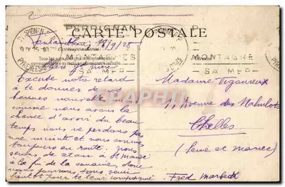 Floresta de FONTAINEBLEAU — A Rocha que Treme — E.D. n°68 — Verso