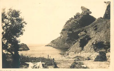 Praia da Ponte de l'Arbalète — Costa Azul — editor não identificado