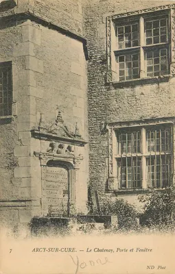 Arcy-sur-Cure — Le Chatenay, Porte e Janela — ND Phot