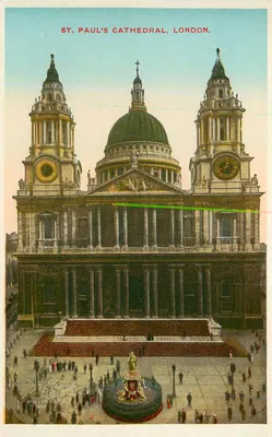 Catedral de São Paulo, Londres — vista panorâmica — editor não identificado, número de série não visível
