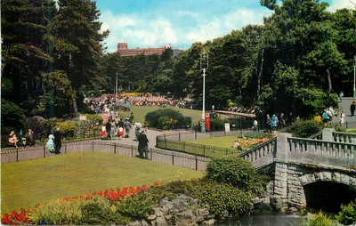 Bilhete postal moderno Central Gardens Bournemouth