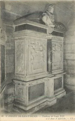 A ABBADIA DE SAINT-DENIS — Túmulo de Luís XIII e Ana da Áustria — LL.S. n°38