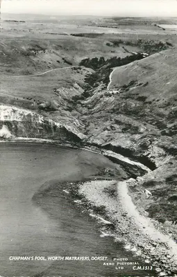 Chapman's Pool, Worth Matravers, Dorset — vista aérea — Aero Pictorial Ltd, C.M.1513