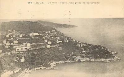 Nice — O Monte Boron, vista tirada de avião — 192 — Éditions de la Poste