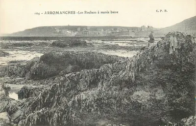 Arromanches - Os Rochos com maré baixa — C.P.B. n°104