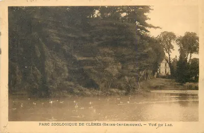 Parque Zoológico de Clères (Seine-Inférieure) — Vista do Lago