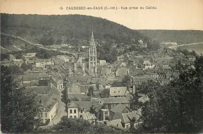 Caudebec-en-Caux — Vista tirada do Calidu — Editor: S.-Inf. n°15