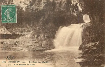 NOZERoy (Jura) — O Salto dos Maillis na Fonte do Ain — C-L-B 1554