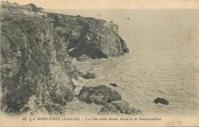 La Bernerie (Loire-Inf.) — A Costa entre Roche Grise e a Boutinardière — editor desconhecido, n° 25