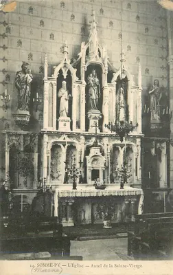 SOMME-PY — A Igreja — Altar da Santa Virgem