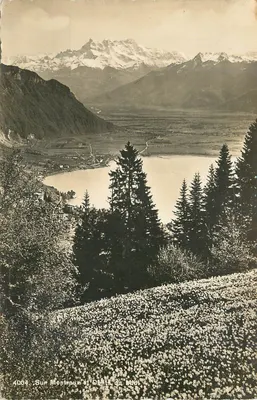 मॉन्ट्रियू और माउंट ब्लैंक का दृश्य — 4004 — विपणनकर्ता अदृश्य