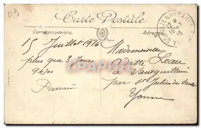 Vichy — Plac Victor-Hugo — Wydawnictwo C. Geniiller n°87 — Rewers
