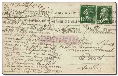 विची - कैसिनो के टेरास - एडिटर ग्राफिल, संख्या 12 — पीछे